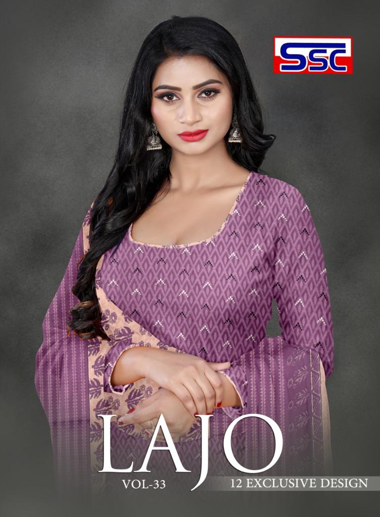 Ssc Lajo 33 American Printed Regular Wear Dress material Catalog
